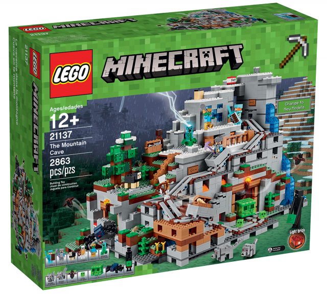 LEGO Minecraft 21137 The Mountain Cave box