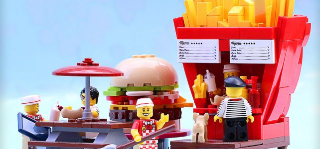LEGO frites ketchup mayo