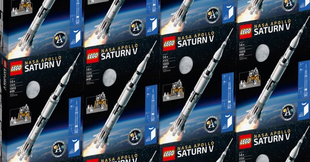 LEGO Ideas 21309 NASA Apollo Saturn V stocks