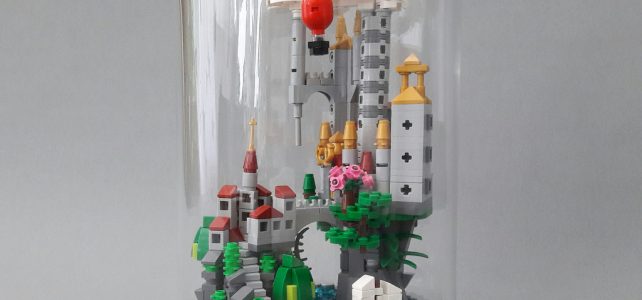 Mini château sous dôme de verre