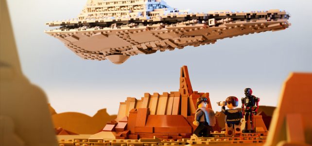 Star Wars Rogue One : l’Imperial Star Destroyer au dessus de la cité de Jedha