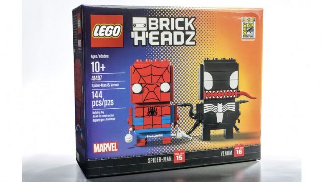 SDCC 2017 LEGO BrickHeadz Marvel Spider-Man & Venom