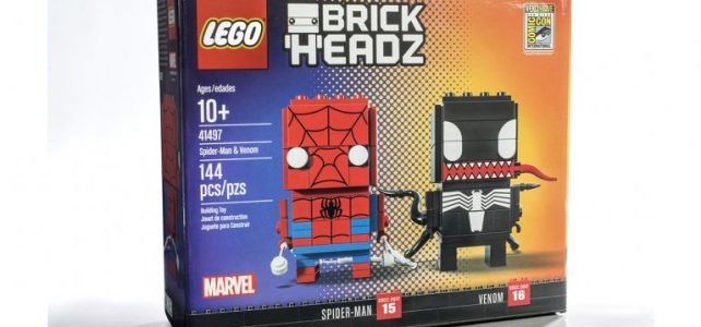 SDCC 2017 LEGO BrickHeadz Marvel Spider-Man & Venom