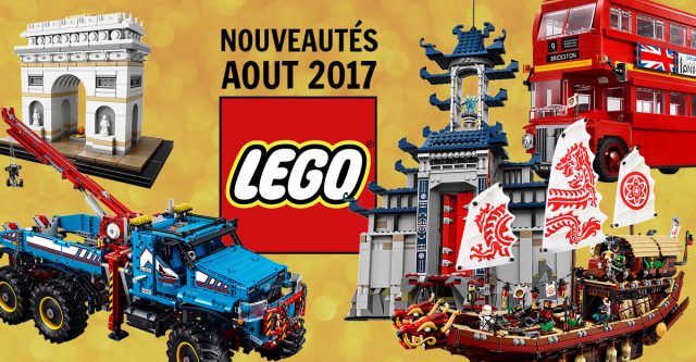 Liste nouveautés LEGO août 2017