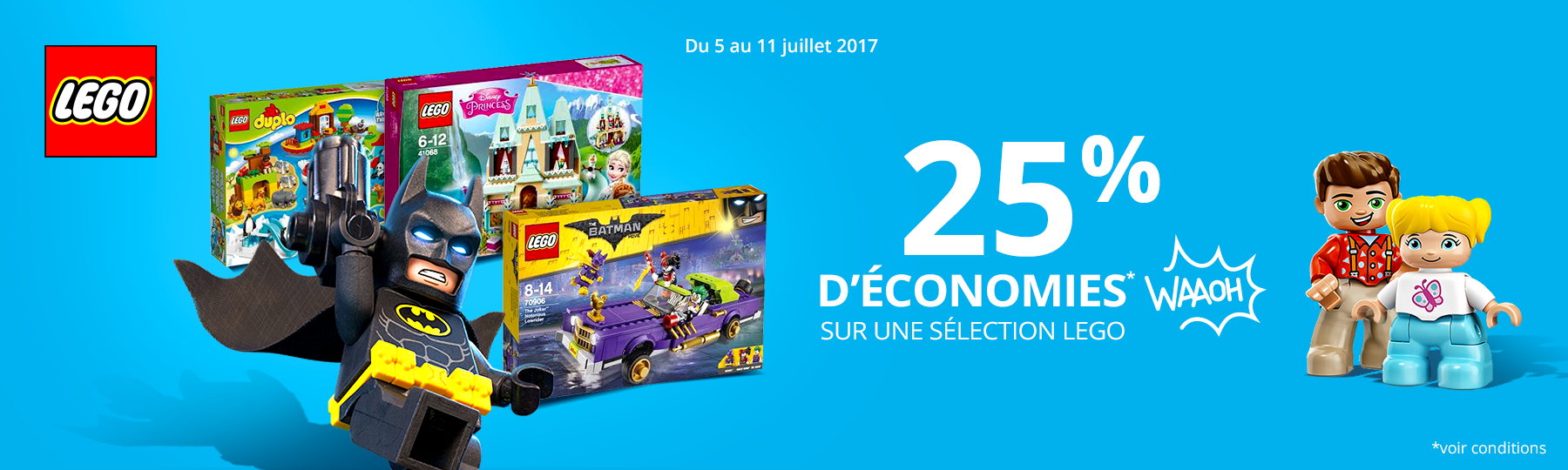 Seconde d marque Auchan 25 sur toute la gamme LEGO HelloBricks