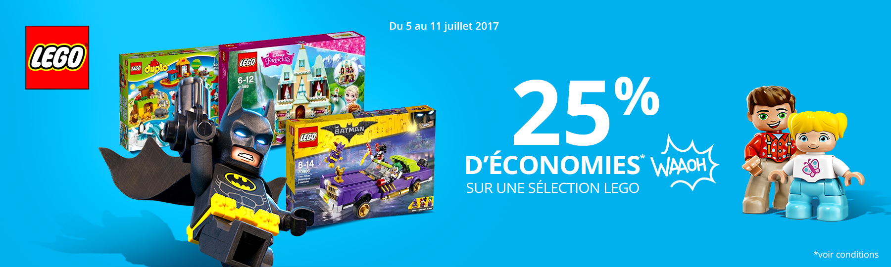 Promo LEGO Auchan : 25% d'économies sur une sélection de sets