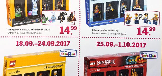 LEGO Bricktober Toys R Us minifigures