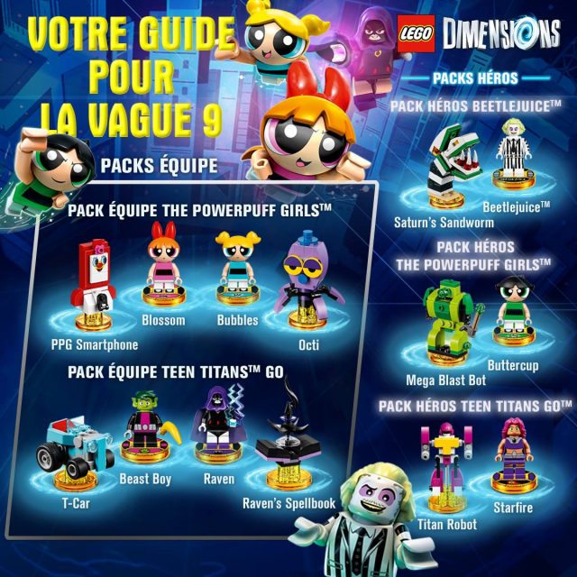 LEGO Dimensions Vague 9 - Beetlejuice - Teen Titans Go - Powerpuff Girls