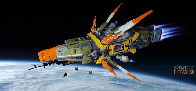 LEGO SHIPtember Basilisk Battlecruiser