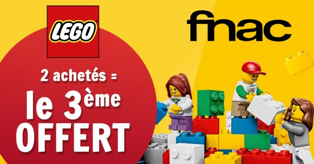 Fnac : promo LEGO 1 acheté = le 2ème à -50%