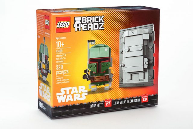 NYCC 2017 LEGO BrickHeadz 41498 Boba Fett & Han Solo in Carbonite