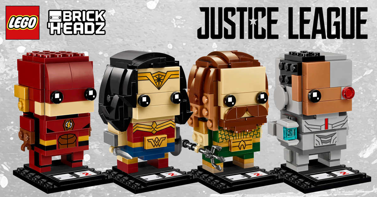 LEGO BrickHeadz 2018 : les visuels des quatre nouveautés Justice League
