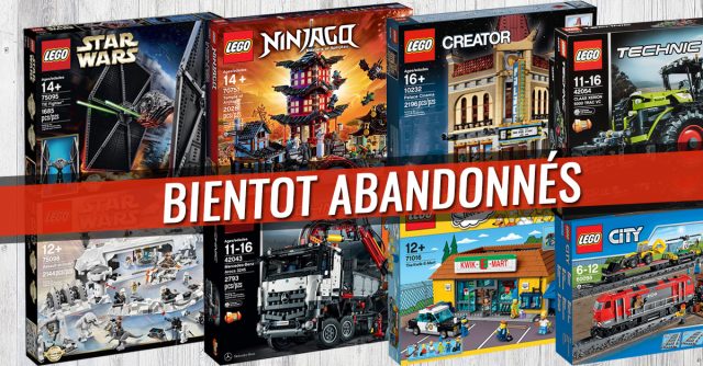 LEGO sets bientot abandonnés 2017