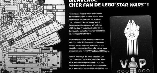 Carte VIP LEGO Star Wars Millennium Falcon