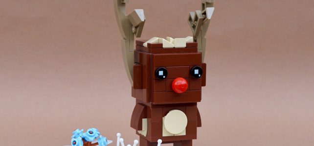 Rudolphe le renne au nez rouge version BrickHeadz