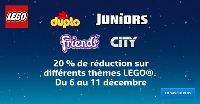 Offres LEGO Noel 2018 Duplo Juniors Friends City