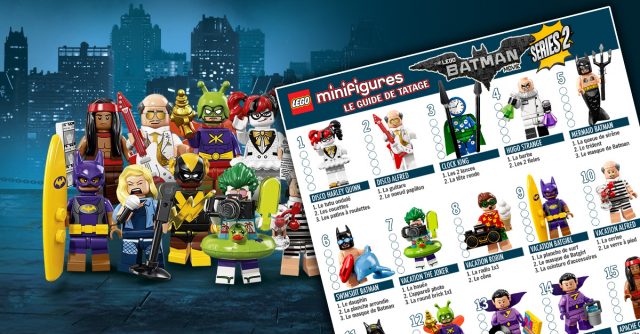 Minifigs LEGO Batman Movie Series 2 71020 guide de tatage