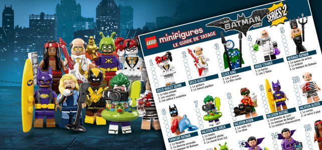 Minifigs LEGO Batman Movie Series 2 71020 guide de tatage