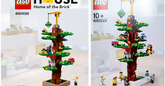 Comparison LEGO Inside Tour Tree of Creativity 400024 400026