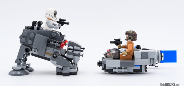 REVIEW LEGO Star Wars Microfighters 75195 Ski Speeder vs. First Order Walker
