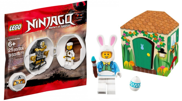 LEGO 5005249 Easter Bunny & 5005230 Zane Kendo Training Pod offerts