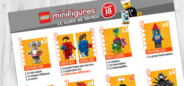 LEGO 71021 Minifigs à collectionner série 18 guide
