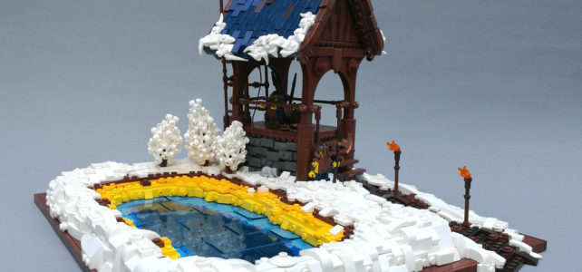 LEGO Castle Avant-poste glacé et source chaude contraste