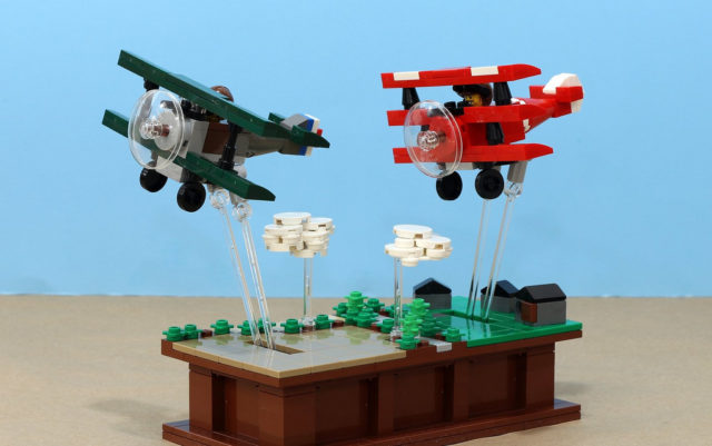 MOC animé avions duel aérien