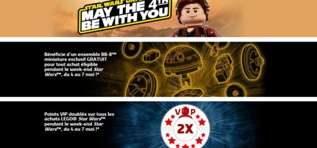 LEGO May the 4th 2018 : les offres prévues