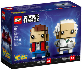 BrickHeadz LEGO 41611 Marty McFly et Doc Brown (Retour vers le Futur)