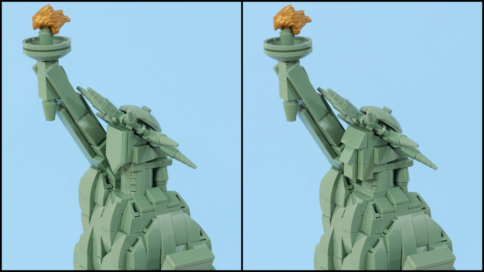 LEGO Architecture 21042 Statue of Liberty : une solution alternative pour  le visage - HelloBricks