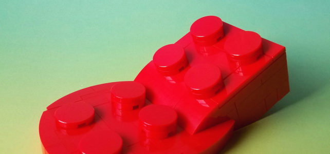 Brique LEGO fondue