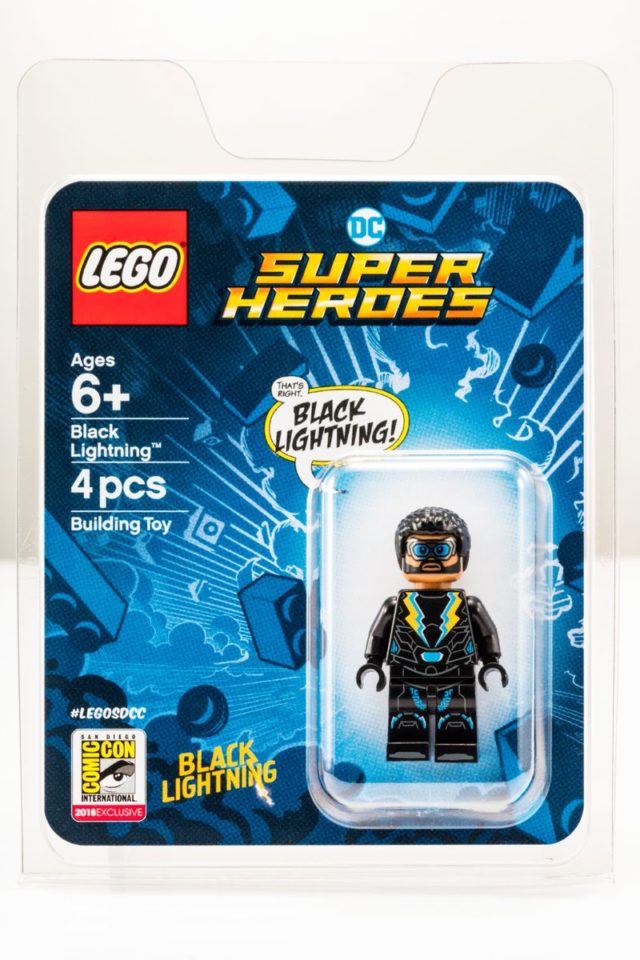 Minifig exclusive LEGO DC Comics SDCC 2018 Black Lightning