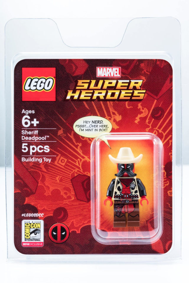 SDCC 2018 LEGO Marvel Sheriff Deadpool