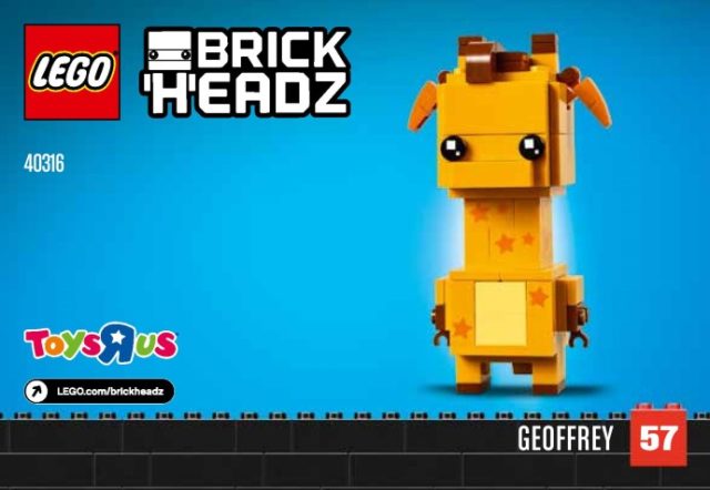 LEGO BrickHeadz 40316 Geoffrey la girafe