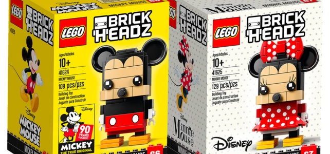 LEGO BrickHeadz 41624 Mickey Mouse et 41625 Minnie Mouse