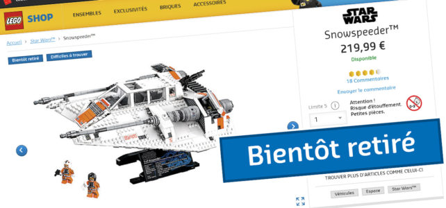 LEGO Star Wars 75144 Snowspeeder UCS stop