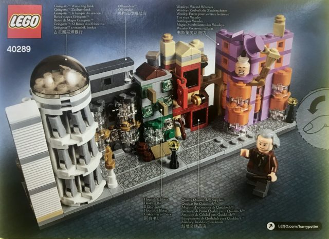 Nouveauté LEGO Harry Potter 40289 Diagon Alley microscale back