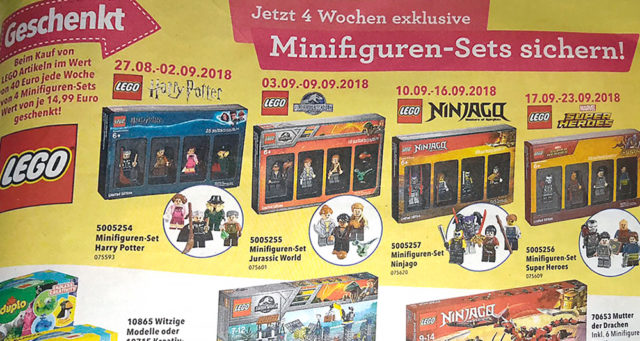Packs minifigs LEGO ToysRUs Bricktober 2018