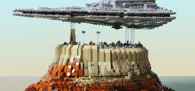 Star Wars Rogue One : Star Destroyer au dessus de Jedha City