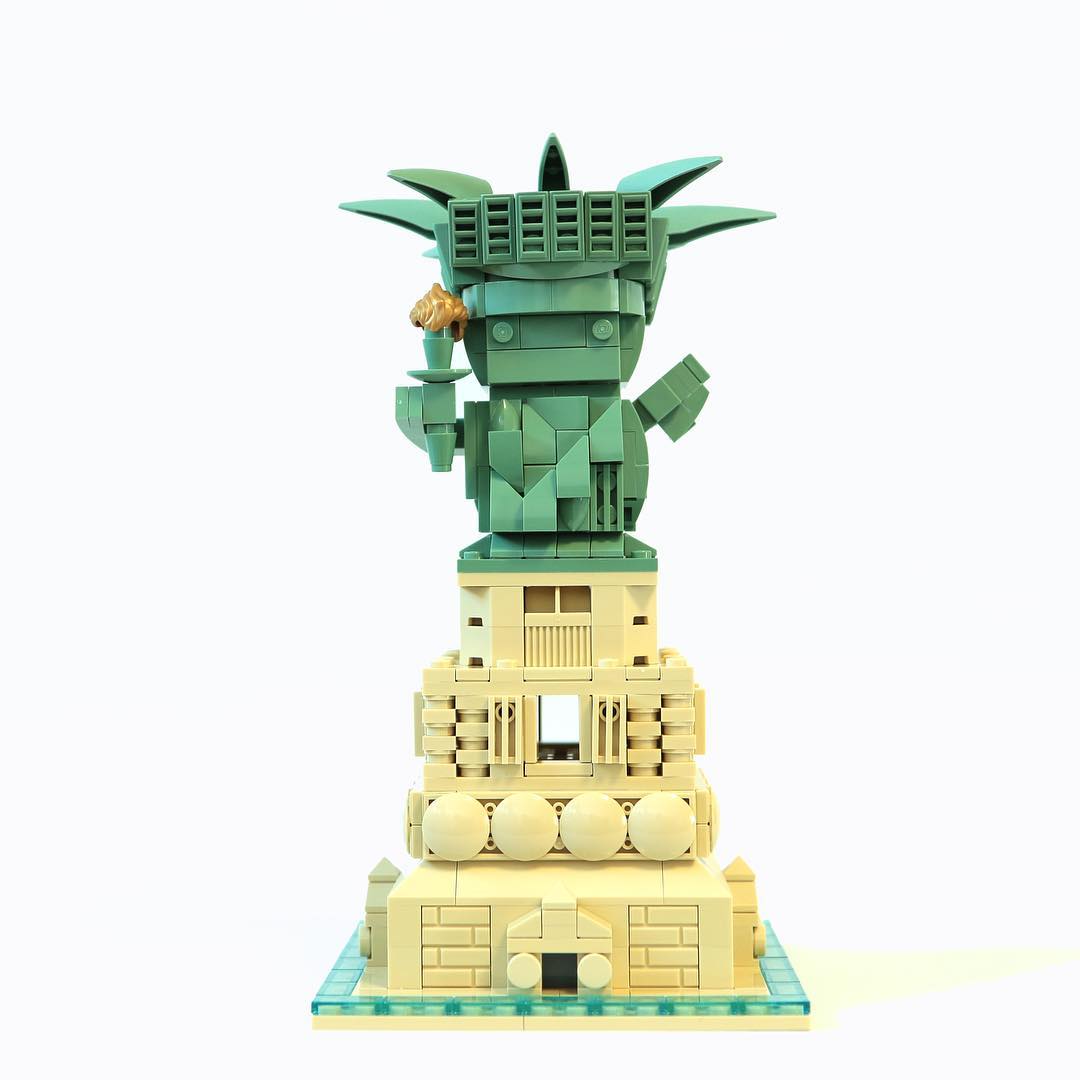 LEGO BrickHeadz en mode Statue of Liberty - HelloBricks