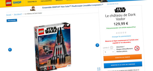LEGO Star Wars 75251 Darth Vader’s Castle précommande
