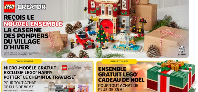 LEGO Store calendar France Nov 2018