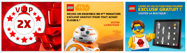 LEGO promotions octobre 2018 VIP BB-8