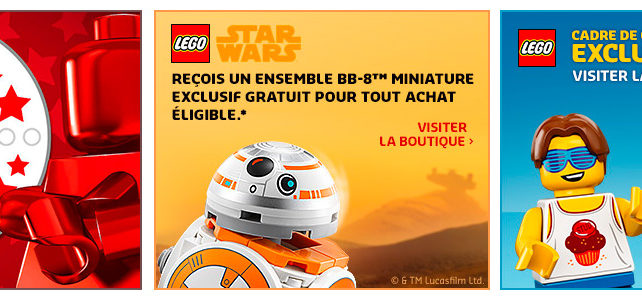 LEGO promotions octobre 2018 VIP BB-8