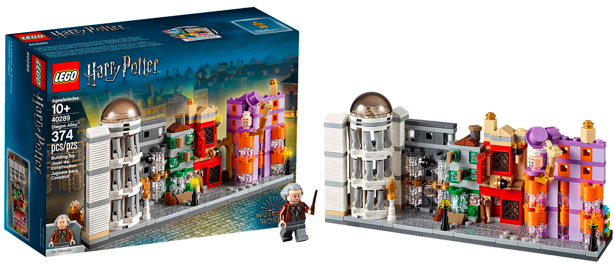 Chez LEGO : le Chemin de Traverse LEGO Harry Potter 40289 Diagon Alley  offert dès 80€ d'achat - HelloBricks