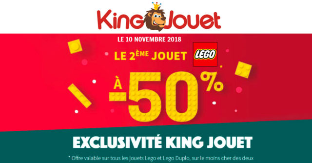 King Jouet promo LEGO -50