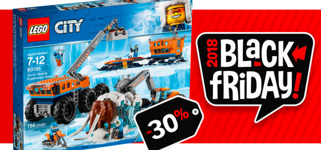 Black Friday 2018 chez LEGO : -30% sur le set LEGO City 60195 Arctic Expedition et son gros mammouth !