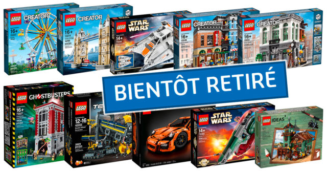 LEGO bientot retirés 2018