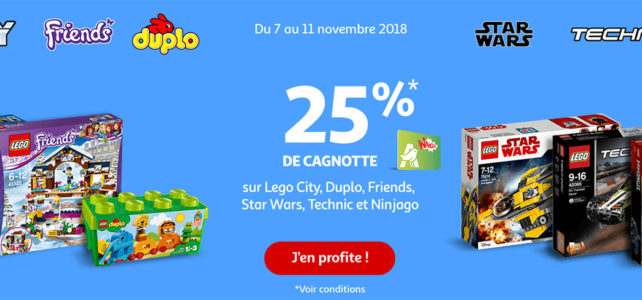 Promo LEGO Auchan 2018 novembre